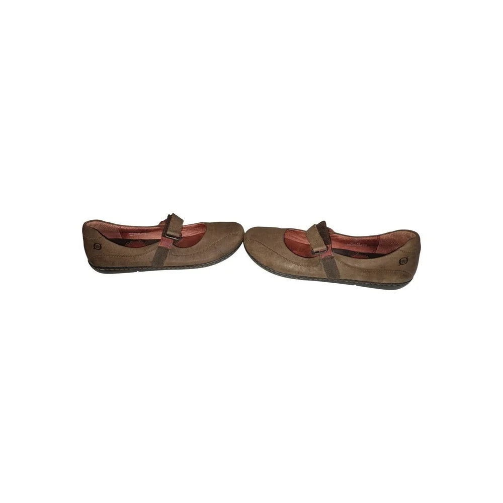 Born Flats Women 8.5 Brown W62145 Mary Jane Hook Loop Leather Comfort Shoes